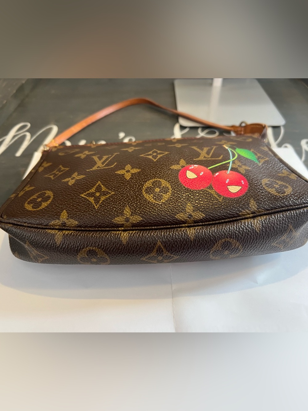 Louis Vuitton LV x Takashi Murakami Monogram Cherry Pochette Accessoire 🔥🔥 - Picture 4 of 15